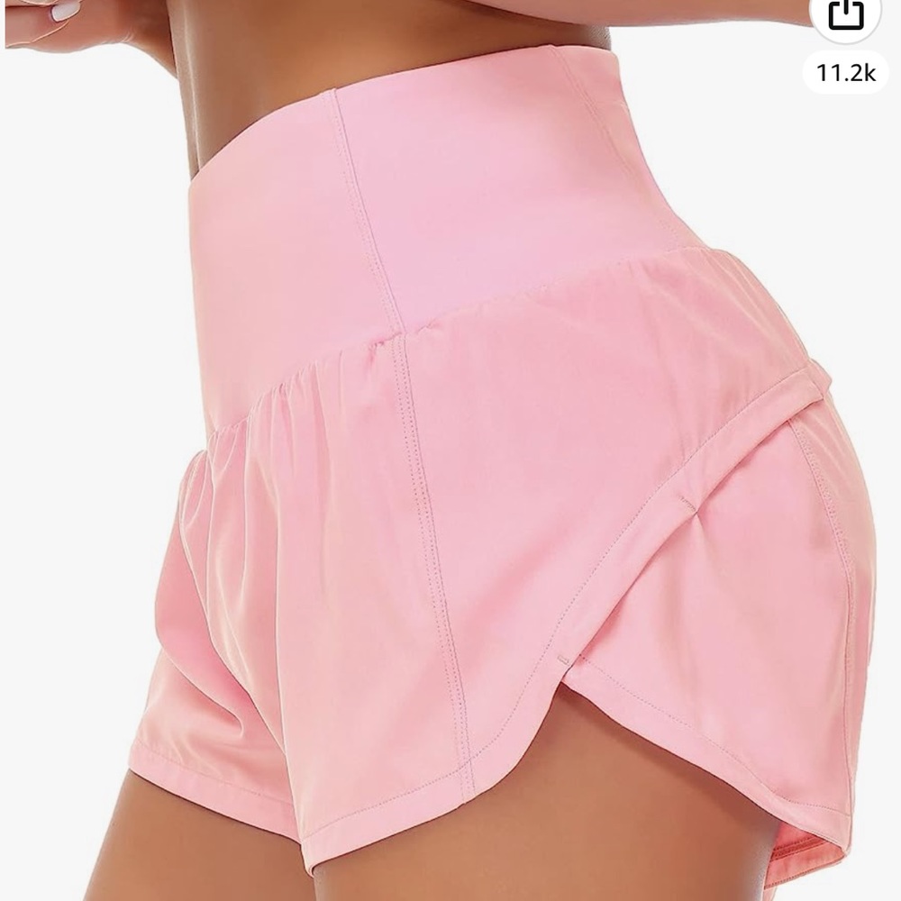 Women's High Waisted Running Shorts with Liner Quick Dry Athletic Lulu dupes